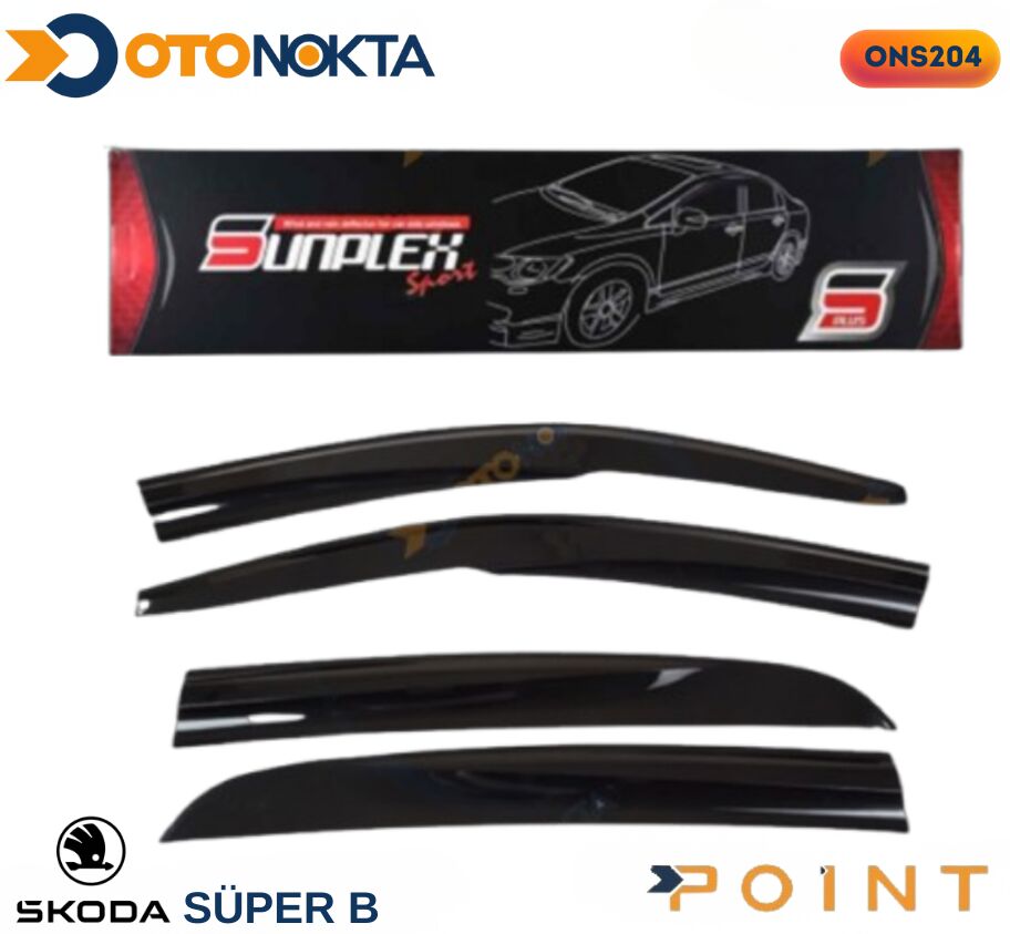 CAM RÜZGARLIĞI SKODA SÜPER B 15-20 4 LÜ SUNPLEX