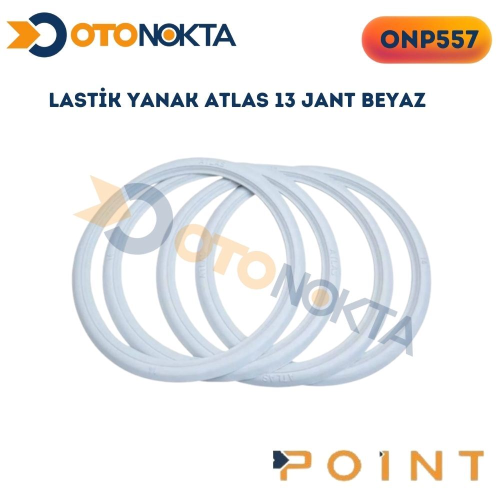 LASTİK YANAK ATLAS 13 JANT BEYAZ