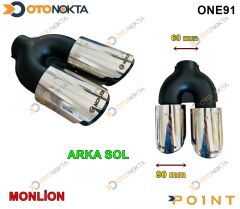 EGZOZ UCU AKRAPOVİÇ KROM MONLİON 90LIK ÇİFTLİ SOL