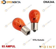 AMPÜL 93 TEK DUY TURUNCU 12V 21W 2203