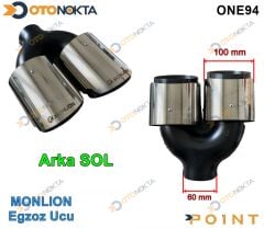 EGZOZ UCU AKRAPOVİÇ MONLİON KROM 100LÜK ÇİFTLİ SOL