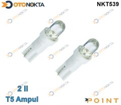 AMPÜL GÖSTERGE LEDLİ T5 BEYAZ PAKET 2 Lİ SNT