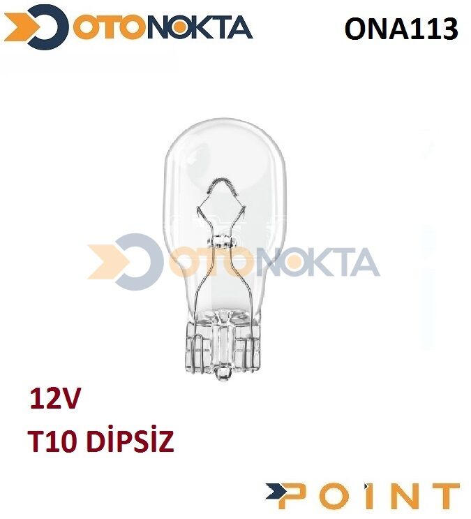 PARK AMPÜL  DİPSİZ 12V 5W T10 A0946 LİGHT EKO