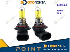 FAR AMPÜLÜ HALOJEN SARI  100W 12V 9005 POİNT