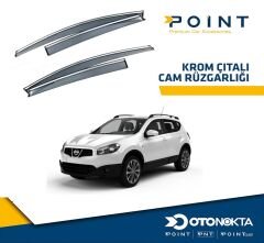 CAM RÜZGARLIĞI 4 LÜ QASHQAI 07-14 KROMLU  SUNPLEX