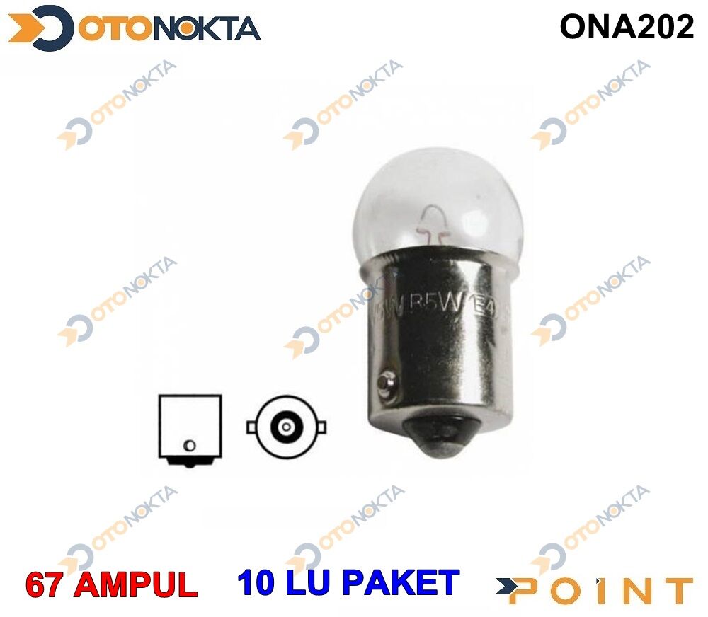 AMPÜL 67 DUY BEYAZ 12V-5W 2208 OSC
