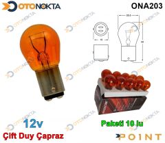 AMPÜL 1016 TURUNCU 12V 21€5W 2207 OSC