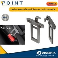 EMNİYET KEMER YÜKSELTİCİ GEÇMELİ 2 Lİ SİYAH POİNT