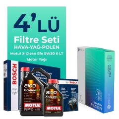 Bosch Renault Austral 1.3 Hybrid Filtre Bakım Seti Motul Motor Yağlı (2022-2025) 4 Lü