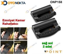 EMNİYET KEMER RAHATLATICI SİYAH 2 PRÇ İTHAL POİNT