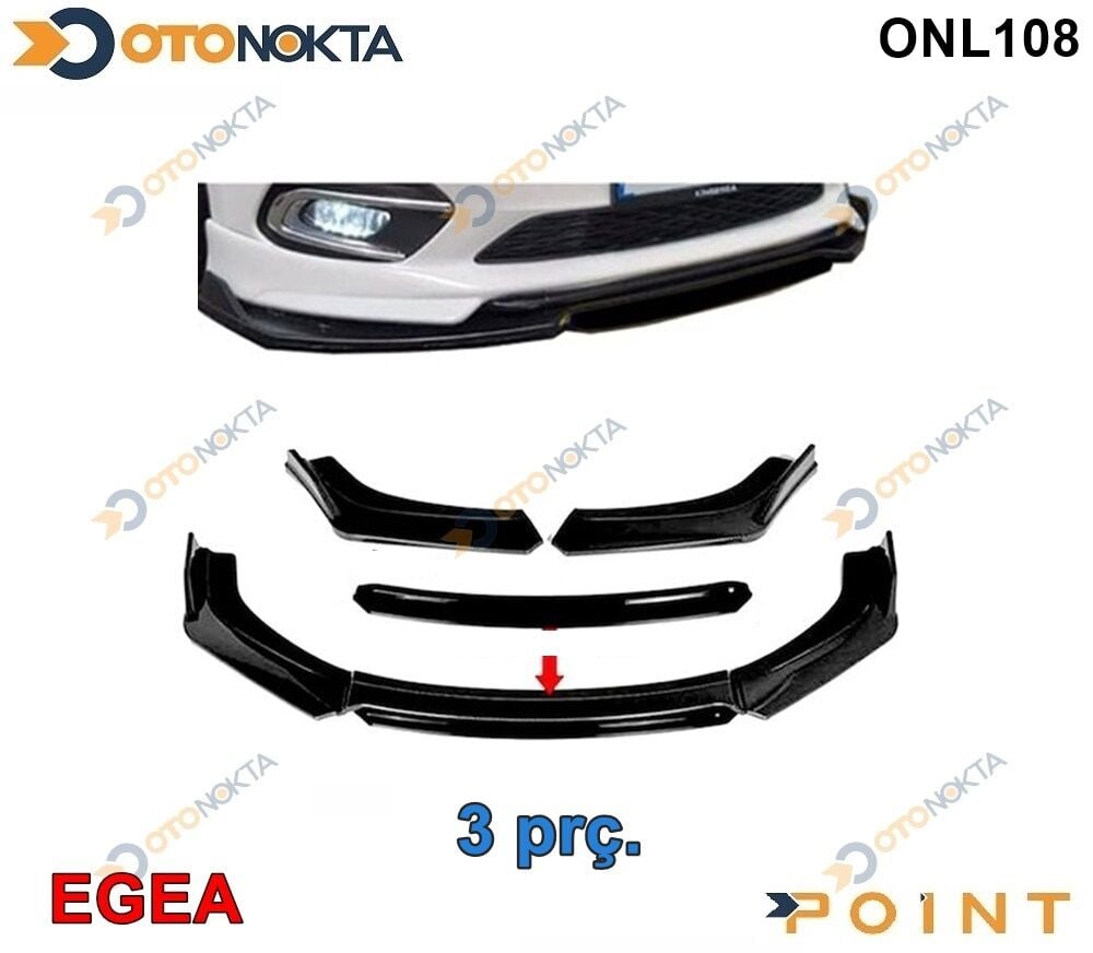 ARACA OZEL TAMPON ALTI LIP 3 PRC SIYAH EGEA