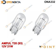 AMPÜL T20 (93) 12V 21W DİPSİZ 2212
