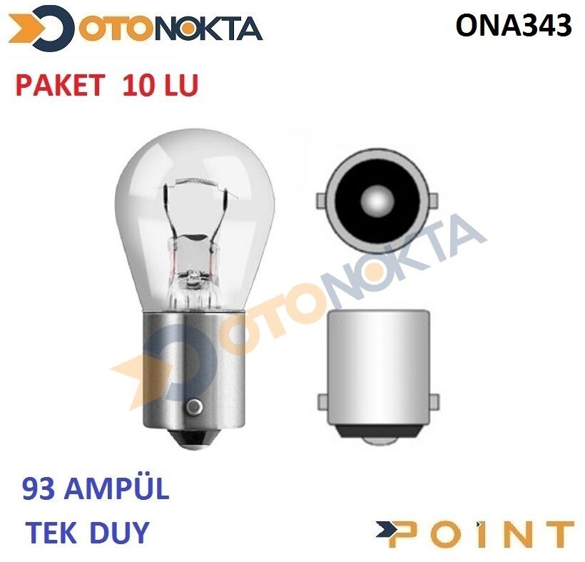 AMPÜL 93 TEK DUY 12V 21W 2202