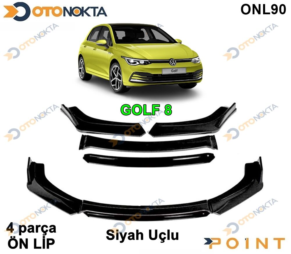 ARAÇA ÖZEL TAMPON ALTI LİP 4 PRÇ SİYAH GOLF 8