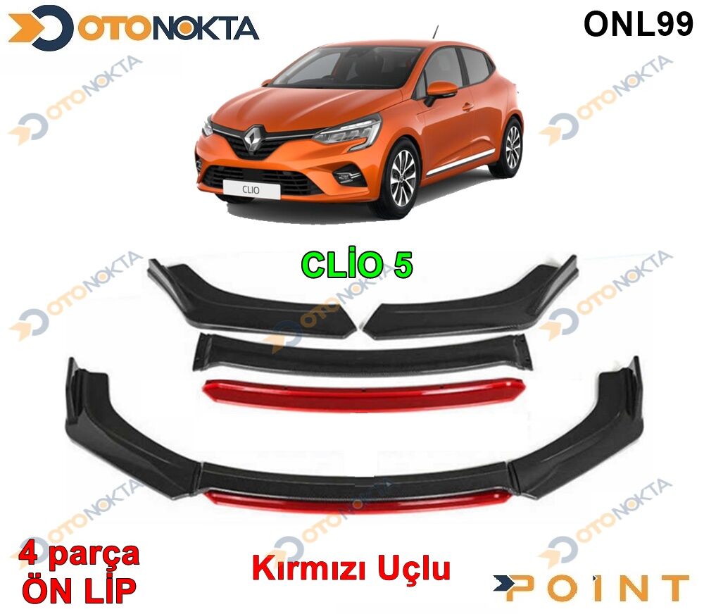 ARACA ÖZEL TAMPON ALTI LİP 4PRÇ KIRMIZI CLİO 5