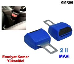 EMNİYET KEMER YÜKSELTİCİ SECURE İKİLİ  MAVİ YERLİ