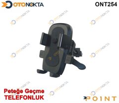 TELEFON TUTUCU PETEĞE GEÇME SİYAH DÜĞMELİ POİNT