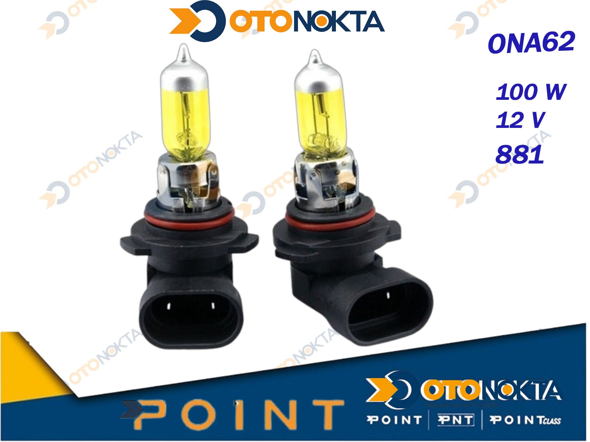 FAR AMPÜLÜ HALOJEN SARI 100W 12V 881 POİNT