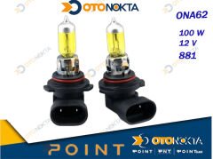 FAR AMPÜLÜ HALOJEN SARI 100W 12V 881 POİNT