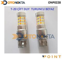 AMPÜL T20 ÇİFT DUY BEYAZ TURUNCU KALİTELİ POİNT