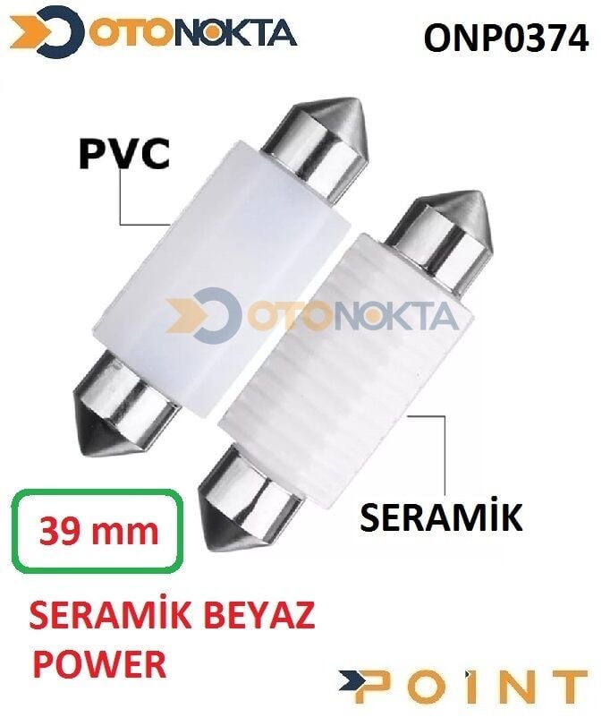 SOFİT AMPÜL 12V SERAMİK 39MM CANBUS BEYAZ POİNT