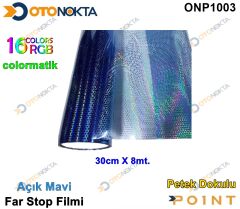 FAR FİLMİ PETEK AÇIK MAVİ COLORMATİK 30X8M POİNT