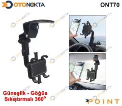 TELEFON TUTUCU GÜNEŞLİĞE SIKIŞTIRMA DÖNER POİNT