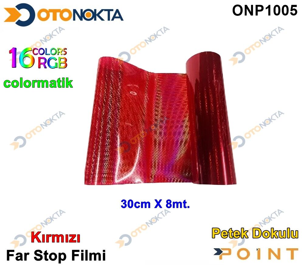 FAR FİLMİ PETEK KIRMIZI COLORMATİK 30X8M POİNT