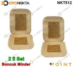 AHŞAP BONCUKLU MİNDER SIRT ALT 2 Lİ KREM