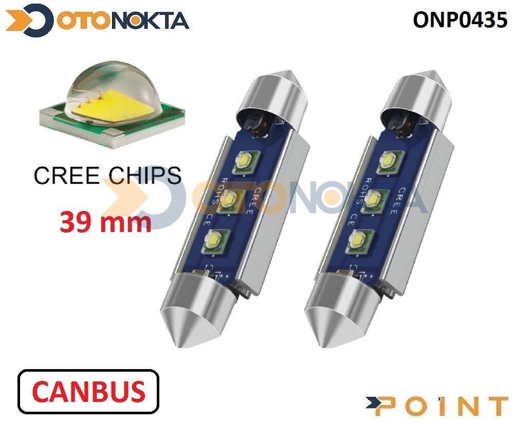 SOFİT AMPÜL ULTRA HD 39MM 3 LED CANBUS BEYAZ POİNT