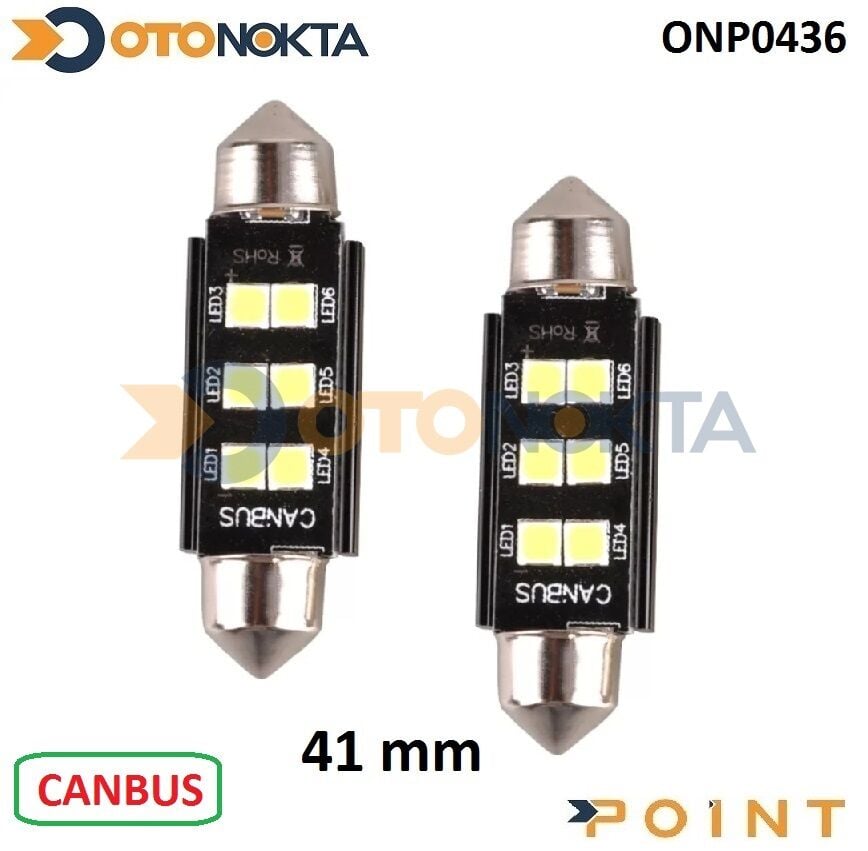 SOFİT AMPÜL 6 LED 41MM CANBUS BEYAZ POİNT