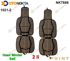 HASIR MİNDER SERME ÖN 2 Lİ BEJ-SİYAH 1021-2