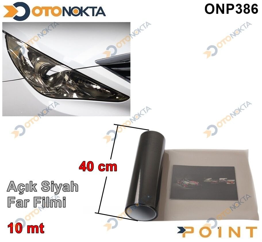 FAR FİLMİ AÇIK SİYAH 40CM X 10 MTR POİNT