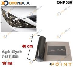 FAR FİLMİ AÇIK SİYAH 40CM X 10 MTR POİNT