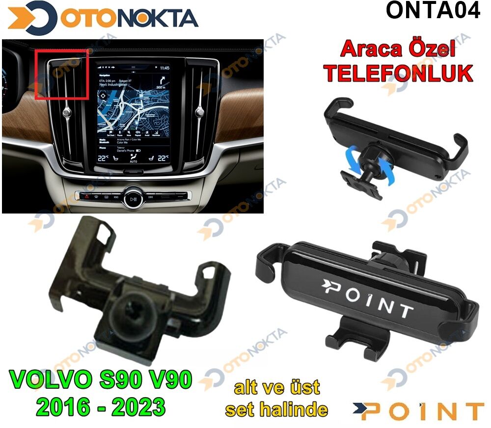 ARACA ÖZEL TELEFON TUTUCU VOLVO S90€V90 16-22 POİN