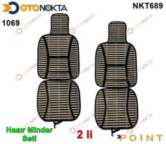 HASIR MİNDER SERME ÖN 2 Lİ SİYAH -BEJ 1069