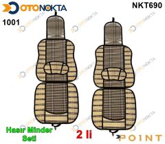 HASIR MİNDER SERME ÖN 2 Lİ BEJ -SİYAH 1001