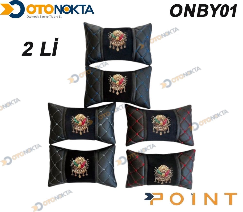 BOYUN YASTIĞI DERİ KAPİTONELİ OSMANLI TUĞRA 2 Lİ