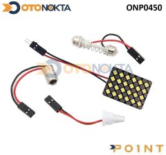 SOFİT TAVAN SOKETLİ 24 LED BEYAZ 12V POİNT