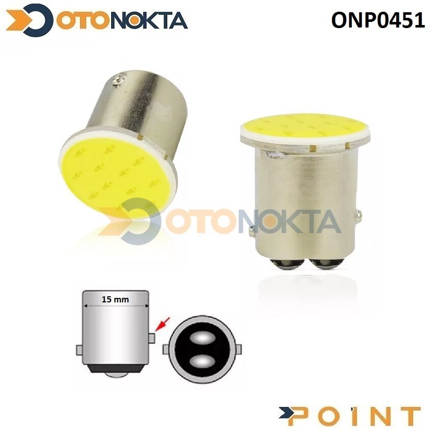 AMPÜL 67 PARA TİP ÇİFT DUY 12V BEYAZ POİNT