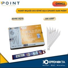 MAKET BIÇAĞI UCU SİVRİ UÇLU (1PAKET) SARI POİNT
