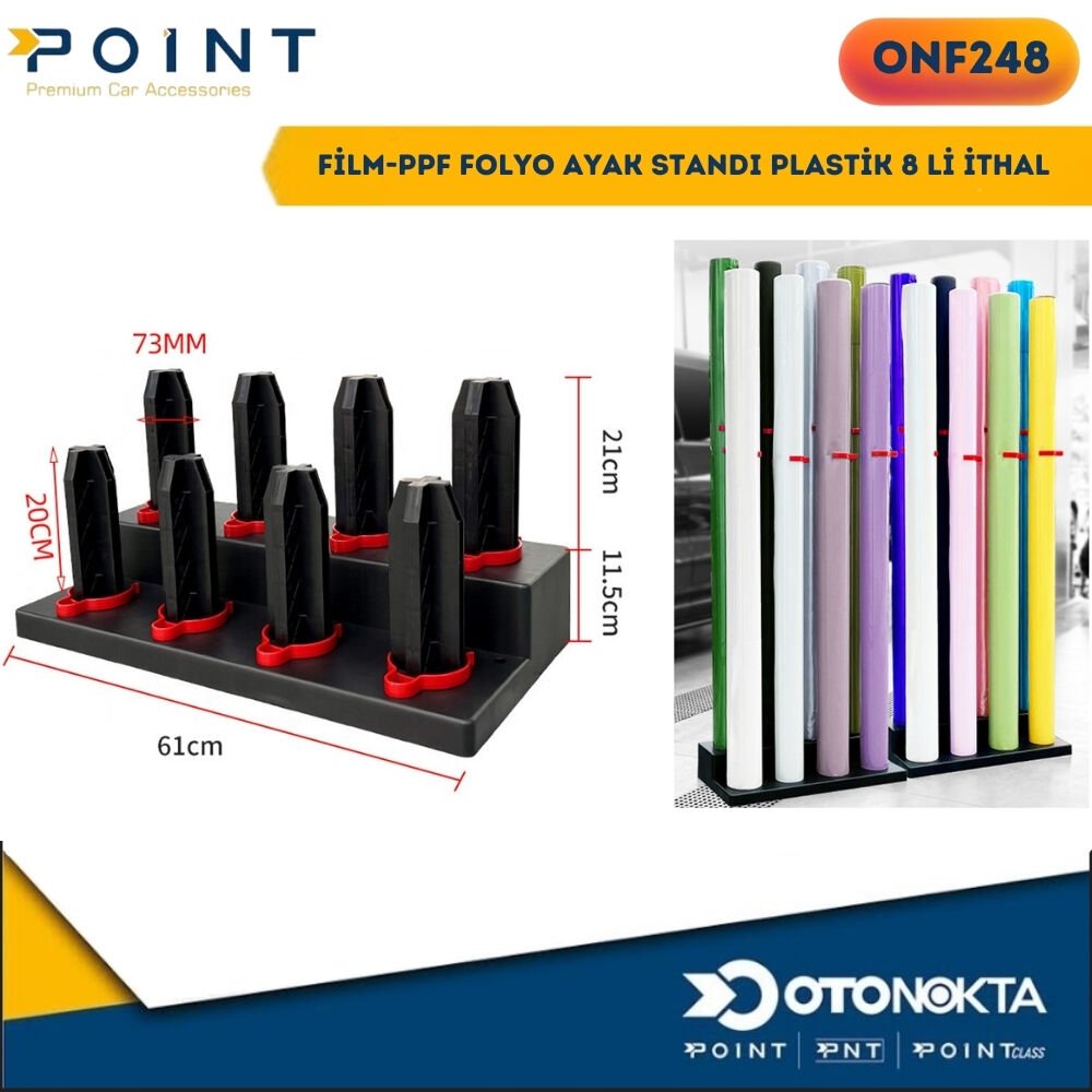 FİLM-PPF FOLYO AYAK STANDI PLASTİK 8 Lİ İTHAL