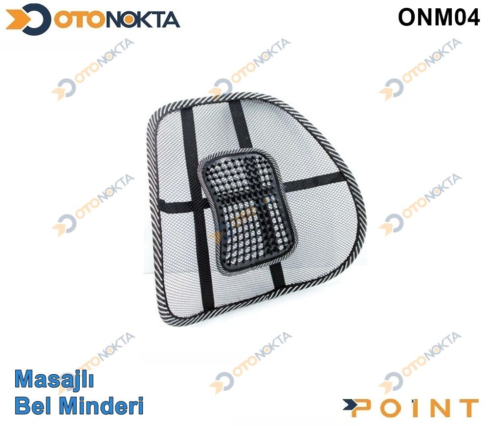 BEL DESTEK  MİNDERİ FİLELİ MASAJLI SİYAH