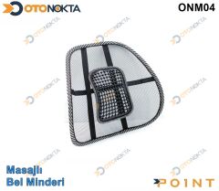 BEL DESTEK  MİNDERİ FİLELİ MASAJLI SİYAH