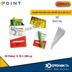 MAKET BICAĞI UCU SİVRİ UÇ K-80 20 Lİ