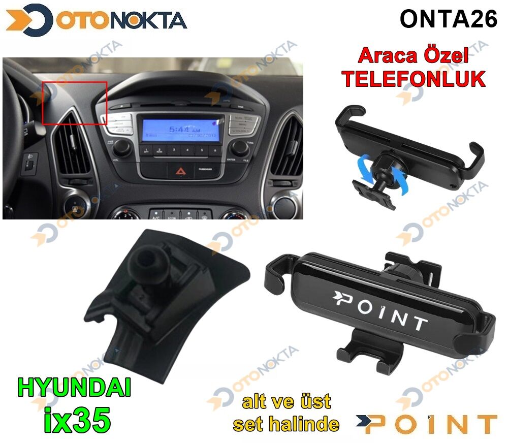 ARACA ÖZEL TELEFON TUTUCU X35 2010-2015 POİNT