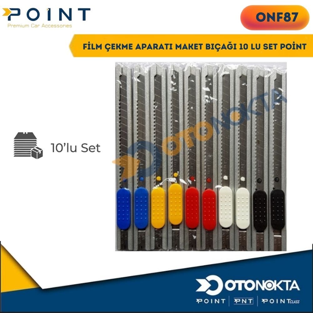 FİLM ÇEKME APARATI MAKET BIÇAĞI 10 LU SET POİNT