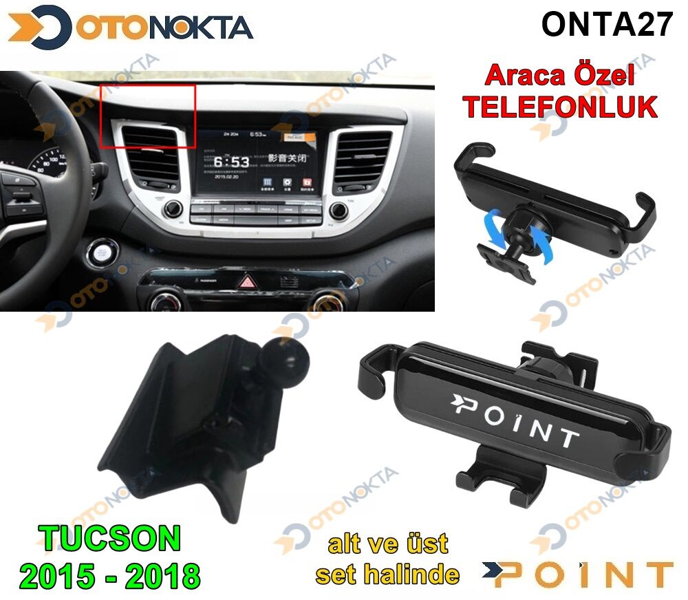 ARACA ÖZEL TELEFON TUTUCU TUCSON 2015-2018 POİNT
