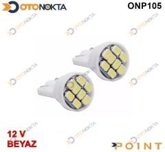 PARK AMPÜLÜ 8 LED BEYAZ 12V POİNT