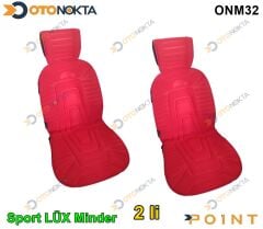 MİNDER SPORT LÜX 2 Lİ ALKANTRA KUMAŞ KIRMIZI